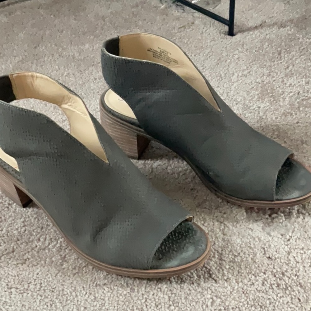 WOMENS SOLE SOCIETY LEATHER SO-Terran  Sandle Slate Gray - US 9 - Picture 2 of 6